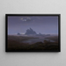 Reef rocky at the seaside - Caspar David Friedrich — framed artwork on a wall