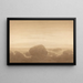 Moonrise on a lonely bank - Caspar David Friedrich — framed artwork on a wall