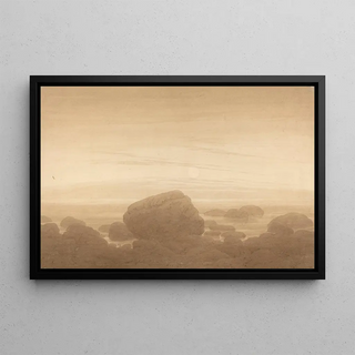 Caspar David Friedrich - Mondaufgang ber einsamem Ufer.webp
