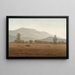 New Moon over the Giants' Mountains - Caspar David Friedrich — framed artwork on a wall