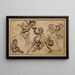 Bacchanale de niños - Caspar Franz Sambach — cuadro enmarcado en la pared