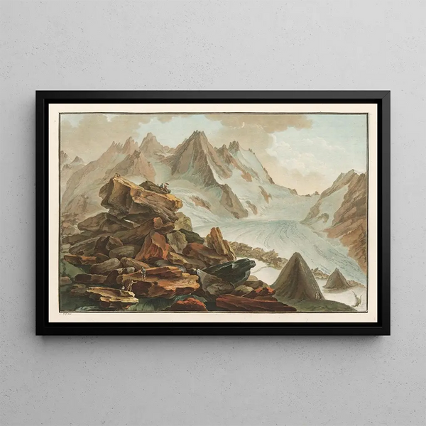 Caspar Wolf - Glacier de Lauteraar Canton de Berne Province dOberhasli.webp