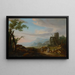 Paisaje con ruinas - Caspar Wolf — cuadro enmarcado en la pared