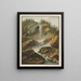 Première Cascade du Staubbach - Caspar Wolf — framed artwork on a wall
