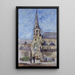 Un día de mercado Iglesia de San Jacobo Gand Bélgica - Cass Gilbert — cuadro enmarcado en la pared