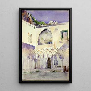 Cass Gilbert - Courtyard Capucine Monastery Amalfi.webp