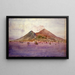 Mount Vesuvius from the Bay of Naples - Cass Gilbert — framed artwork on a wall