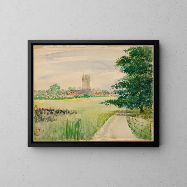Catedral de Wells, Inglaterra - Cass Gilbert — cuadro enmarcado en la pared