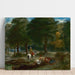 Reproducción del cuadro de la caballería griega en reposo en el bosque - Eugène Delacroix