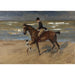 Reproducción del cuadro Caballero en la playa - Max Liebermann