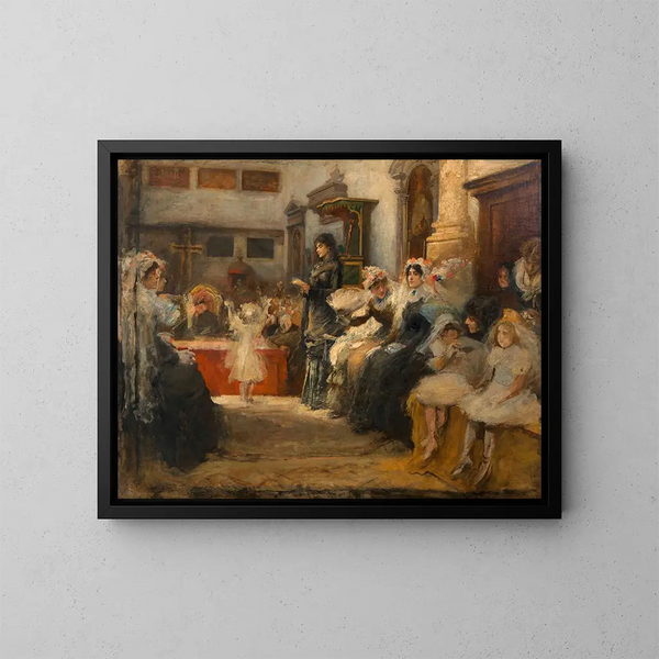 La Disputa - Cecil van Haanen — cuadro enmarcado en la pared