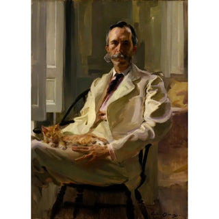 Cecilia Beaux - Man with the Cat.webp