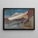 Chalets at the foot of Mont Rose - Cesare Gheduzzi — framed artwork on a wall