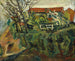 Houses in a landscape - Chaïm Soutine — artwork view