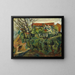 Houses in a landscape - Chaïm Soutine — framed artwork on a wall