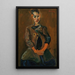 Retrato de un joven - Chaïm Soutine — cuadro enmarcado en la pared