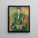 Woman sitting - Chaïm Soutine — framed artwork on a wall