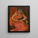 Woman in Pink - Chaïm Soutine — framed artwork on a wall