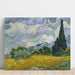 Reproducción del cuadro Campo de trigo con cipreses - Vincent van Gogh