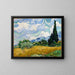 Reproducción del cuadro Campo de trigo con cipreses - Vincent van Gogh