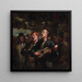 Cantantes ambulantes - Honor Daumier — cuadro enmarcado en la pared