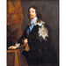 Reproducción del cuadro de Carlos I, Rey de Inglaterra por Anthony van Dyck