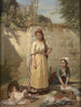 La lavandera joven madre - Charles-Auguste-Romain Lobbedez — vista de la obra