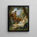 a painting of a river and a fountain nymph - Charles-Joseph Natoire — framed artwork on a wall