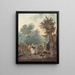 Village Fair - Charles-Melchior Descourtis — framed artwork on a wall
