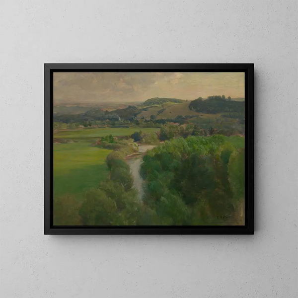 Paisaje cornouaillais - Charles Adams Platt — cuadro enmarcado en la pared