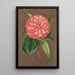Camellia Matteo Malfino híbrido - Charles Antoine Lemaire — cuadro enmarcado en la pared