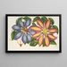 Clematis patens var. atropurpurea et violacea - Charles Antoine Lemaire — framed artwork on a wall