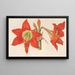 Hippeastrum Amaryllis pyrrochroum - Charles Antoine Lemaire — cuadro enmarcado en la pared