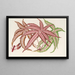 Pteris aspericaulis var. tricolor - Charles Antoine Lemaire — cuadro enmarcado en la pared