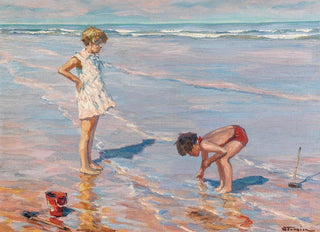Charles Atamian - Children Playing on a Beach.webp