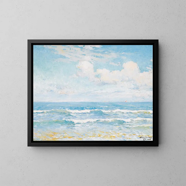 Marine Painting - Charles Atamian — framed artwork on a wall