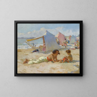 Charles Atamian - Playing on the beach (Case Conflict).webp