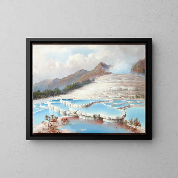 White Terraces Painting - Charles Blomfield — framed artwork on a wall