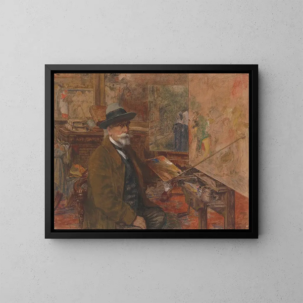 Autorretrato - Charles Boom — cuadro enmarcado en la pared