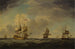 an English flagship under sail easy by a moderate breeze - Charles Brooking — artwork view