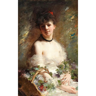 Charles Chaplin - Young Woman with Flower Basket.webp