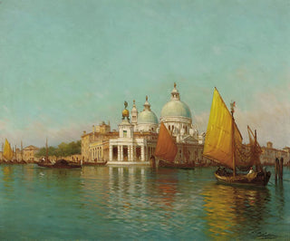 Charles Clement Calderon - At The Entrance To The Grand Canal Venice.webp