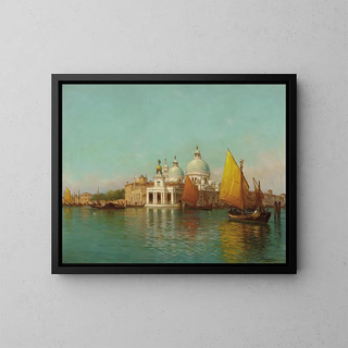 Charles Clement Calderon - At The Entrance To The Grand Canal Venice.webp