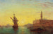 Vista del Palacio de los Dogos en Venecia - Charles Clement Calderón — vista de la obra