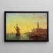 Vista del Palacio de los Dogos en Venecia - Charles Clement Calderón — cuadro enmarcado en la pared