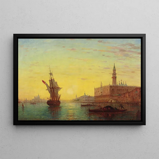 Charles Clement Calderon - View Of The Doges Palace Venice.webp