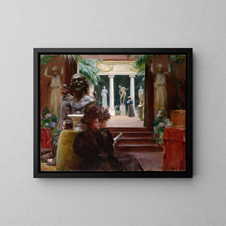 Charles Courtney Curran - At the Sculpture Exhibition.webp