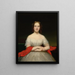 Retrato de Fidelia Marshall - Charles Cromwell Ingham — cuadro enmarcado en la pared