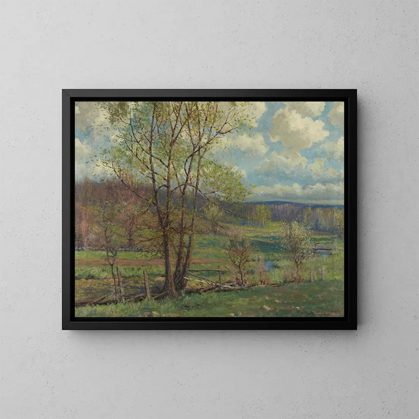 Primavera en Nueva Inglaterra - Charles Curtis Allen — cuadro enmarcado en la pared
