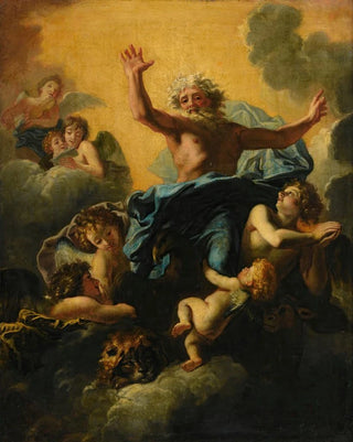 Charles De La Fosse - God The Father And The Evangelist Symbols.webp